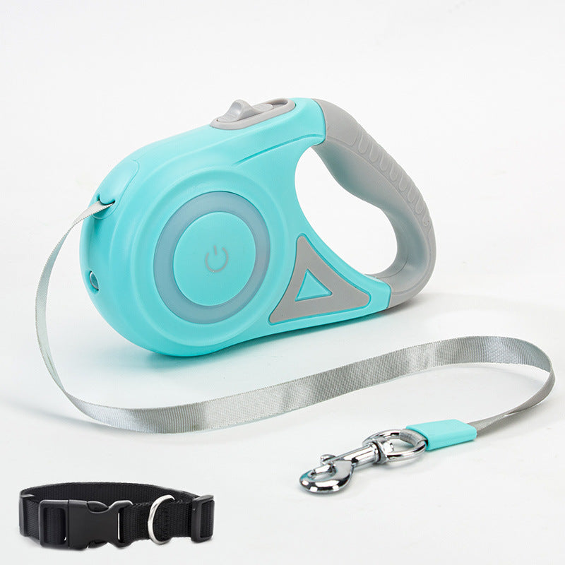 Retractable Dog Leash & Collar Set with LED Light