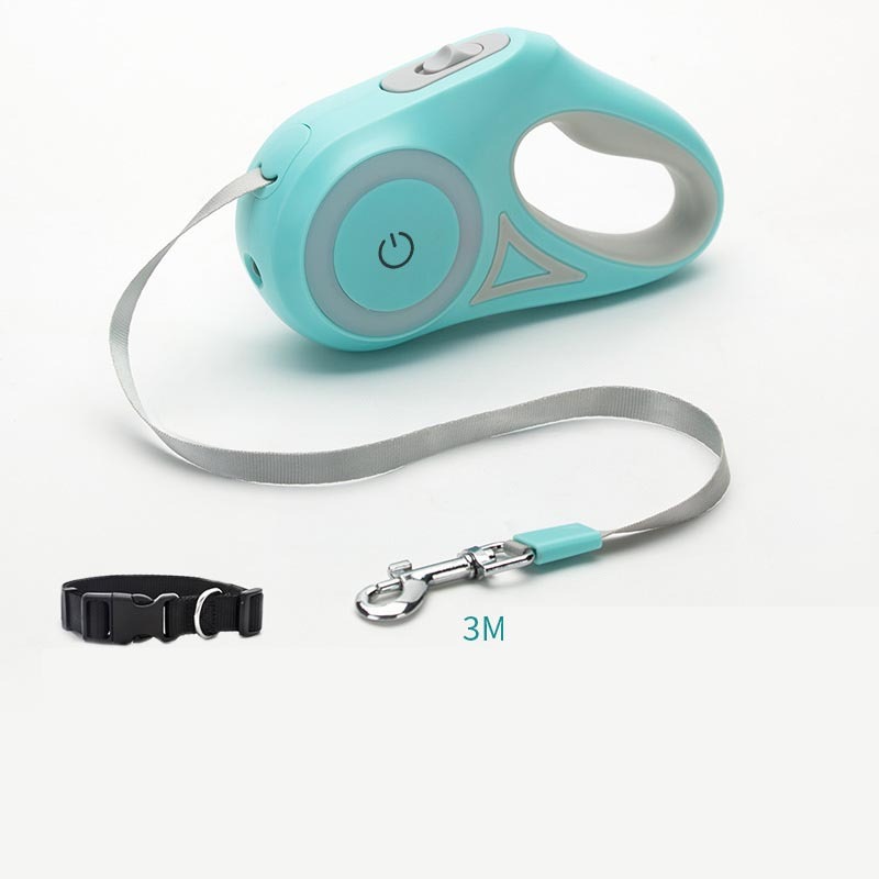 Retractable Dog Leash & Collar Set with LED Light