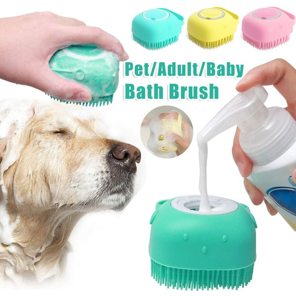 Silicone Pet Bath Brush Glove