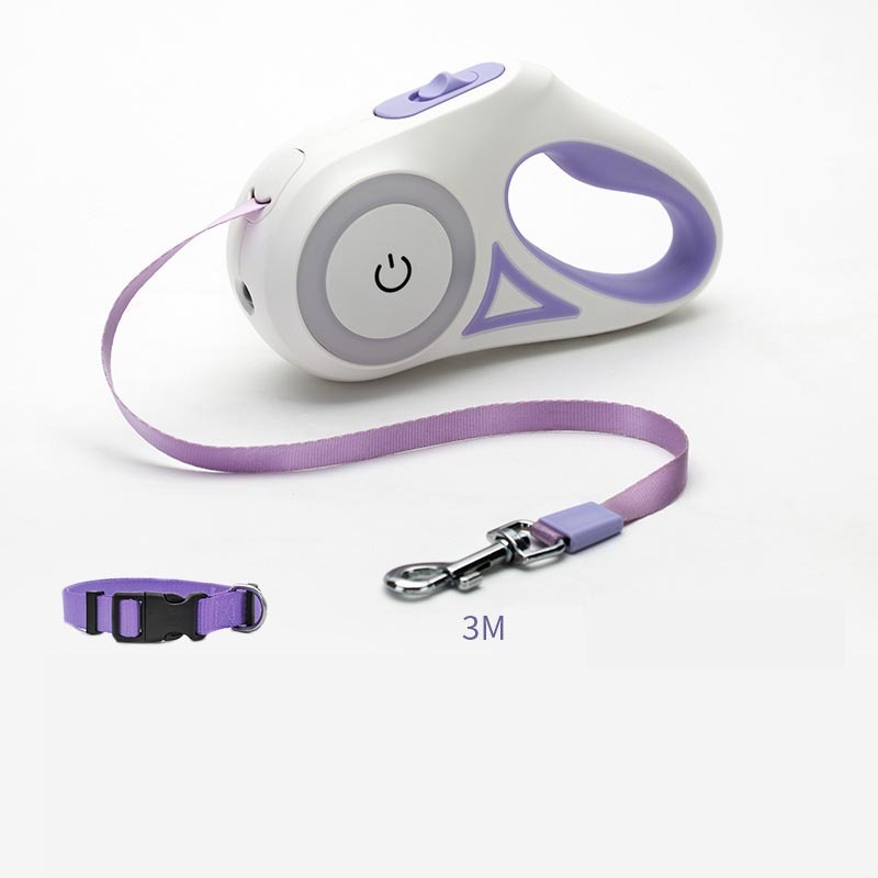 Retractable Dog Leash & Collar Set with LED Light