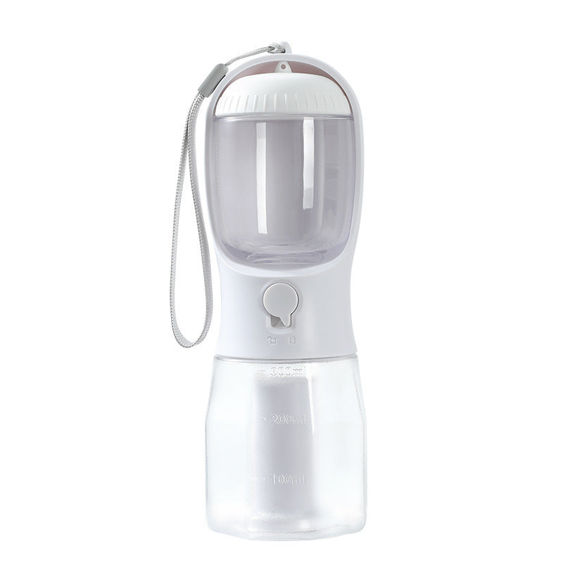 3-in-1 Portable Dog Water Bottle with Food Box & Waste Bag Holder