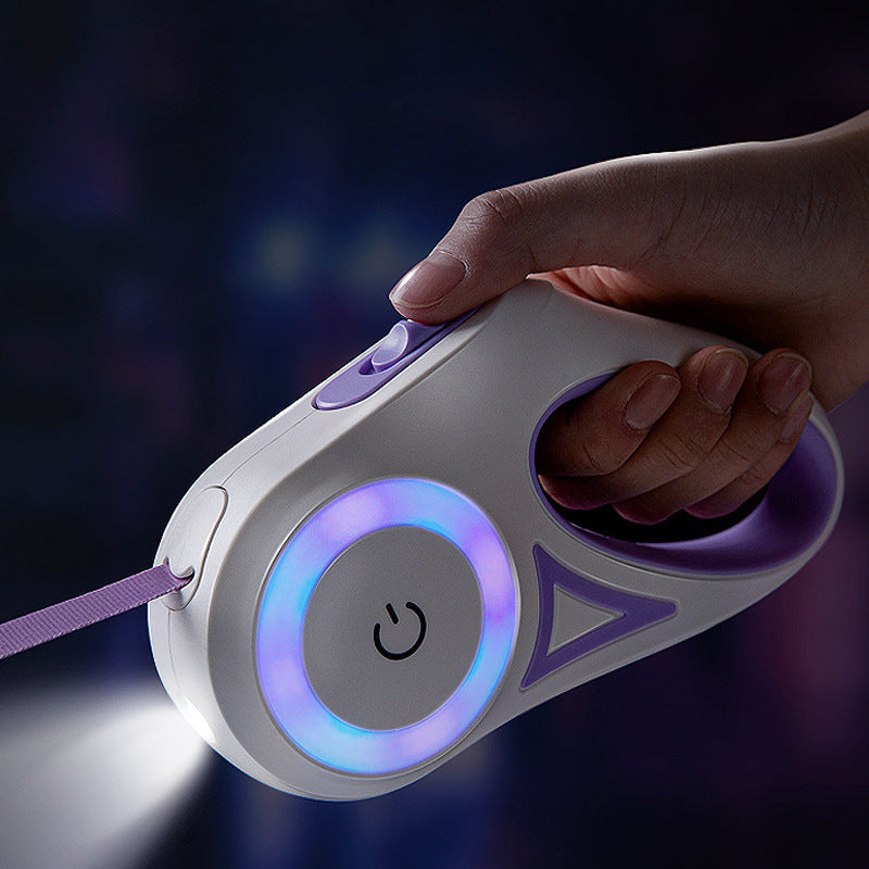 Retractable Dog Leash & Collar Set with LED Light