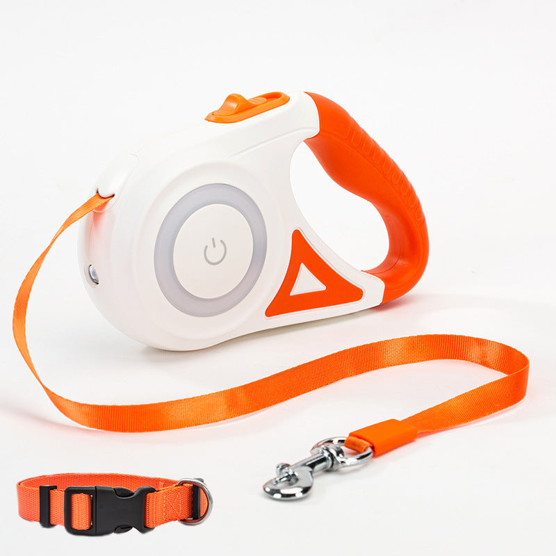 Retractable Dog Leash & Collar Set with LED Light
